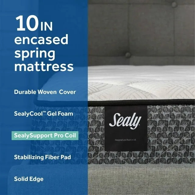 Sealy Response Essentials 10" Encased Coil Innerspring Mattress in a Box King